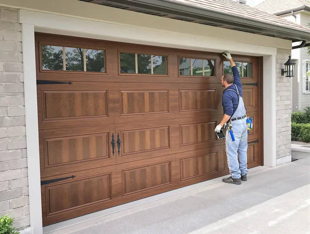 Custom garage door showcase by Fort Mill Garage Door Repair in Fort Mill