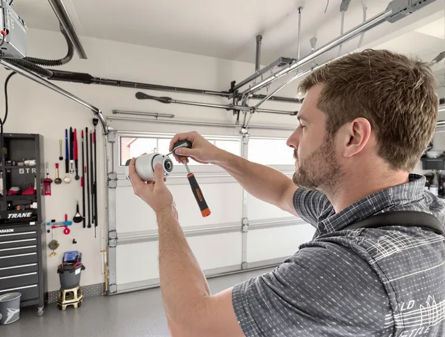 Garage door opener repair service by Fort Mill Garage Door Repair in Fort Mill